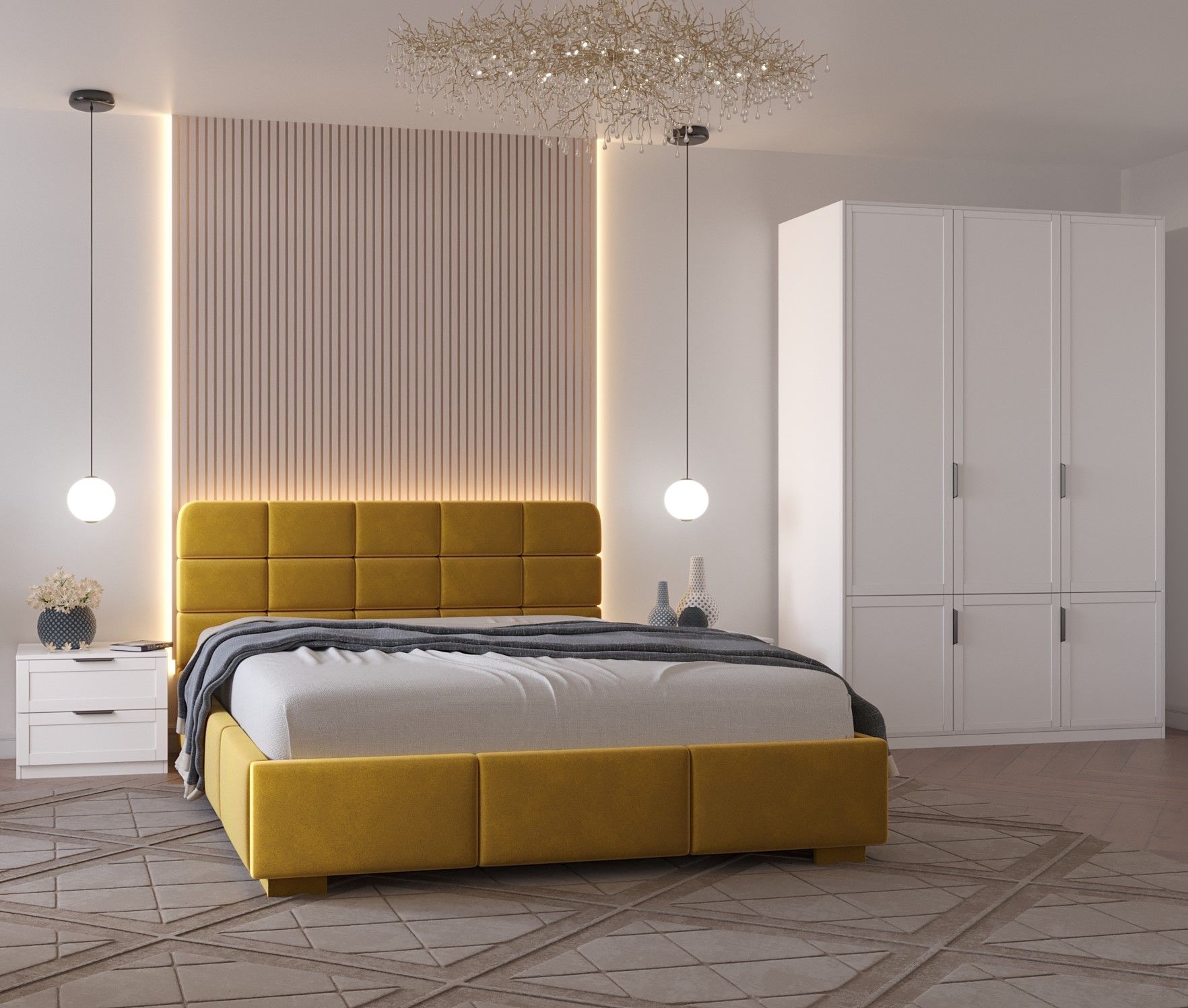 детские кровати с обивкой